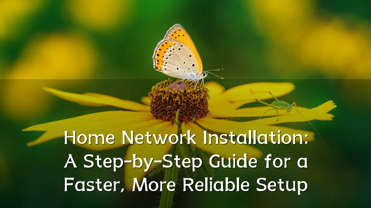 Home Network Installation: A Step-by-Step Guide for a Faster, More Reliable Setup