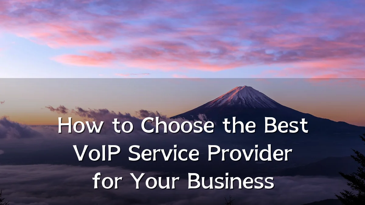 How to Choose the Best VoIP Service Provider for Your Business
