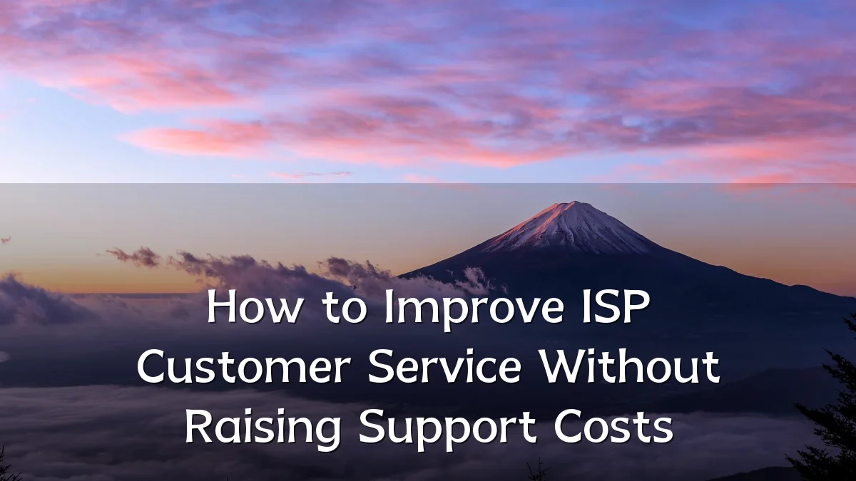 How to Improve ISP Customer Service Without Raising Support Costs